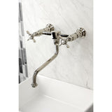 Essex Two-Handle 2-Hole Wall Mount Bathroom Faucet