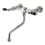 Duchess Double-Handle 2-Hole Wall Mount Bathroom Faucet