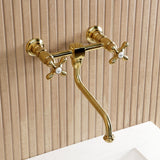 Heritage Two-Handle 2-Hole Wall Mount Bathroom Faucet