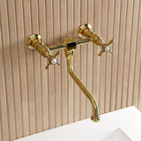 Essex Two-Handle 2-Hole Wall Mount Bathroom Faucet