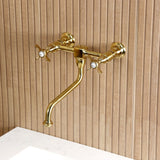 Essex Two-Handle 2-Hole Wall Mount Bathroom Faucet