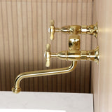 Essex Two-Handle 2-Hole Wall Mount Bathroom Faucet