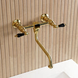 Duchess Double-Handle 2-Hole Wall Mount Bathroom Faucet