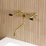 Duchess Double-Handle 2-Hole Wall Mount Bathroom Faucet