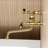 Duchess Double-Handle 2-Hole Wall Mount Bathroom Faucet