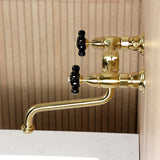 Duchess Double-Handle 2-Hole Wall Mount Bathroom Faucet