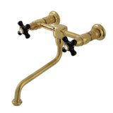 Duchess Double-Handle 2-Hole Wall Mount Bathroom Faucet