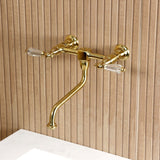 Wilshire Double-Handle 2-Hole Wall Mount Bathroom Faucet