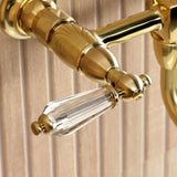 Wilshire Double-Handle 2-Hole Wall Mount Bathroom Faucet