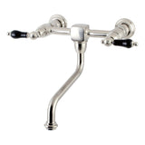 Duchess Double-Handle 2-Hole Wall Mount Bathroom Faucet