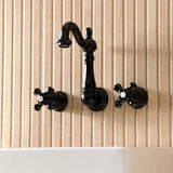 Duchess Double-Handle 3-Hole Wall Mount Bathroom Faucet