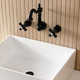 Duchess Double-Handle 3-Hole Wall Mount Bathroom Faucet