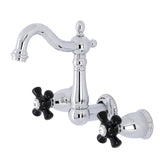 Duchess Double-Handle 3-Hole Wall Mount Bathroom Faucet