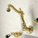 Duchess Double-Handle 3-Hole Wall Mount Bathroom Faucet