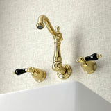 Duchess Double-Handle 3-Hole Wall Mount Bathroom Faucet