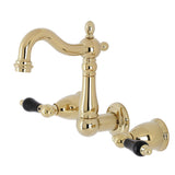 Duchess Double-Handle 3-Hole Wall Mount Bathroom Faucet