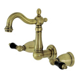 Duchess Double-Handle 3-Hole Wall Mount Bathroom Faucet