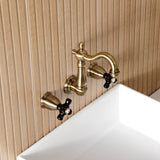 Duchess Double-Handle 3-Hole Wall Mount Bathroom Faucet