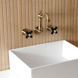 Duchess Double-Handle 3-Hole Wall Mount Bathroom Faucet