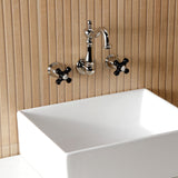 Duchess Double-Handle 3-Hole Wall Mount Bathroom Faucet