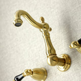 Duchess Double-Handle 3-Hole Wall Mount Bathroom Faucet