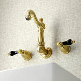 Duchess Double-Handle 3-Hole Wall Mount Bathroom Faucet