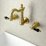 Duchess Double-Handle 3-Hole Wall Mount Bathroom Faucet