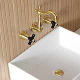 Duchess Double-Handle 3-Hole Wall Mount Bathroom Faucet