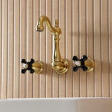 Duchess Double-Handle 3-Hole Wall Mount Bathroom Faucet