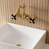 Duchess Double-Handle 3-Hole Wall Mount Bathroom Faucet