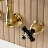 Duchess Double-Handle 3-Hole Wall Mount Bathroom Faucet