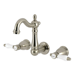 Bel-Air Double-Handle 3-Hole Wall Mount Bathroom Faucet