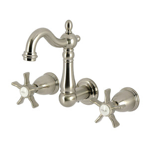 Hamilton Double-Handle 3-Hole Wall Mount Bathroom Faucet