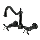 Essex Double-Handle 2-Hole Wall-Mount Bridge Kitchen Faucet