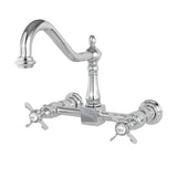 Essex Double-Handle 2-Hole Wall-Mount Bridge Kitchen Faucet