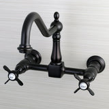 Essex Double-Handle 2-Hole Wall-Mount Bridge Kitchen Faucet