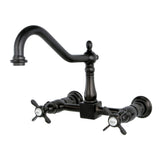 Essex Double-Handle 2-Hole Wall-Mount Bridge Kitchen Faucet