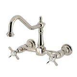 Essex Double-Handle 2-Hole Wall-Mount Bridge Kitchen Faucet