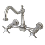 Essex Double-Handle 2-Hole Wall-Mount Bridge Kitchen Faucet