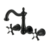 Hamilton Double-Handle 3-Hole Wall Mount Bathroom Faucet