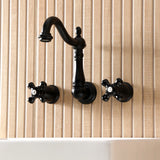 Duchess Double-Handle 3-Hole Wall Mount Bathroom Faucet