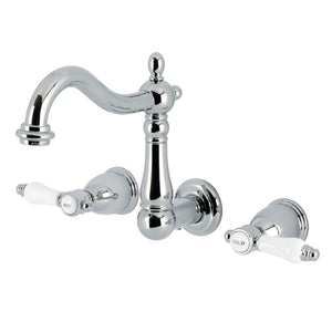 Bel-Air Double-Handle 3-Hole Wall Mount Bathroom Faucet