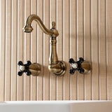 Duchess Double-Handle 3-Hole Wall Mount Bathroom Faucet