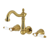 Bel-Air Double-Handle 3-Hole Wall Mount Bathroom Faucet