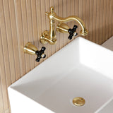 Duchess Double-Handle 3-Hole Wall Mount Bathroom Faucet