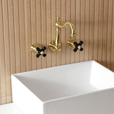 Duchess Double-Handle 3-Hole Wall Mount Bathroom Faucet