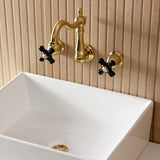 Duchess Double-Handle 3-Hole Wall Mount Bathroom Faucet