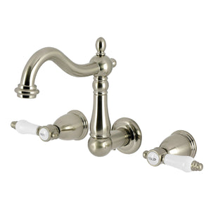 Bel-Air Double-Handle 3-Hole Wall Mount Bathroom Faucet