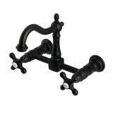 Heritage Two-Handle 2-Hole Wall Mount Kitchen Faucet