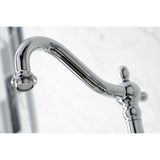 Duchess Two-Handle 2-Hole Wall Mount Bridge Kitchen Faucet with Brass Sprayer